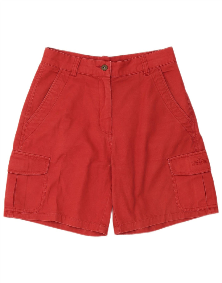 PYRAMID Damen Cargoshorts IT 44 Medium W28 Rote Baumwolle