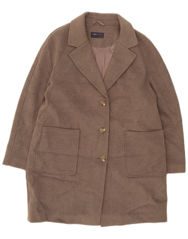 Marks & Spencer Damenmantel UK 18 XL Grau Polyester
