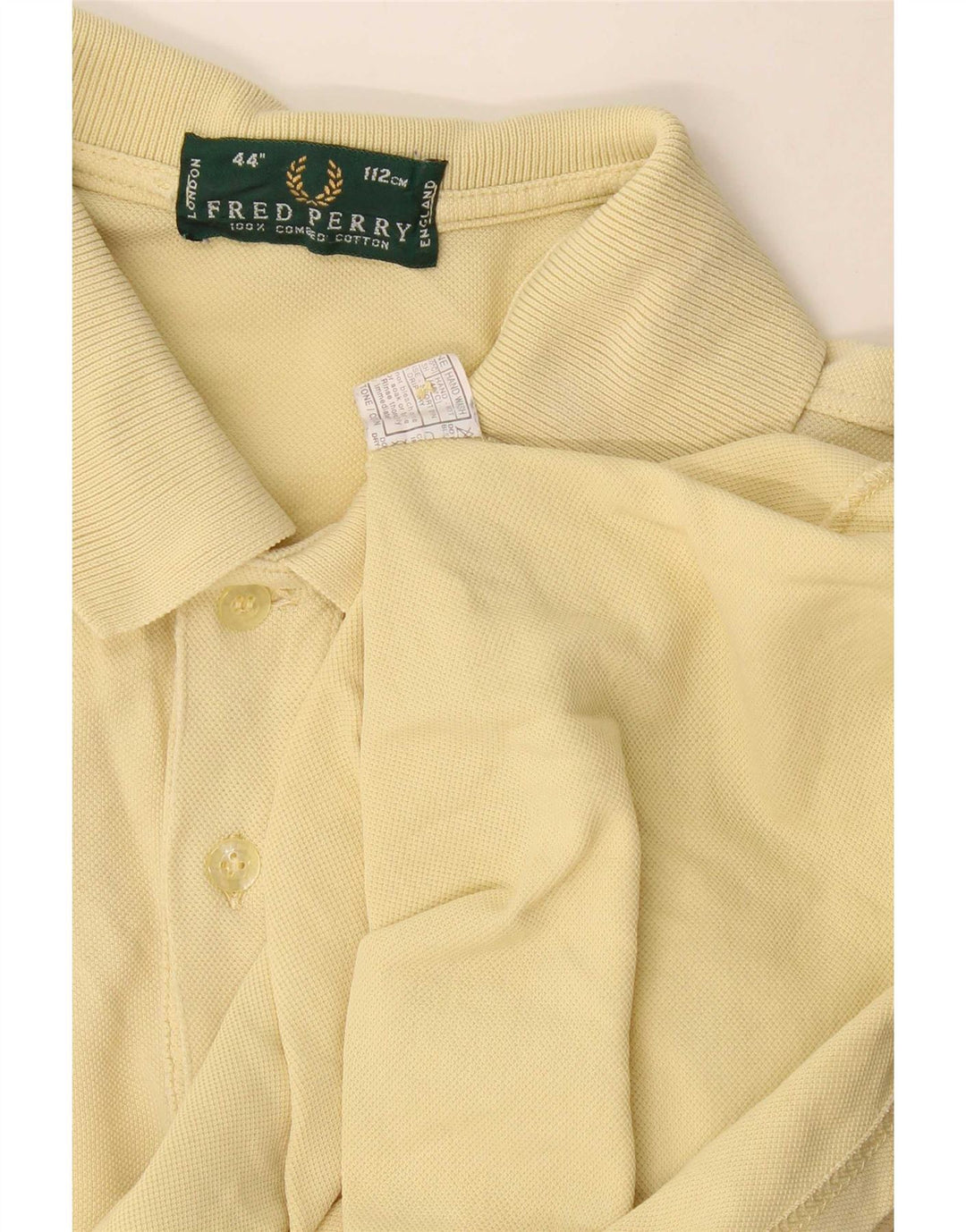Fred Perry Herren-Poloshirt aus mittelgelber Baumwolle
