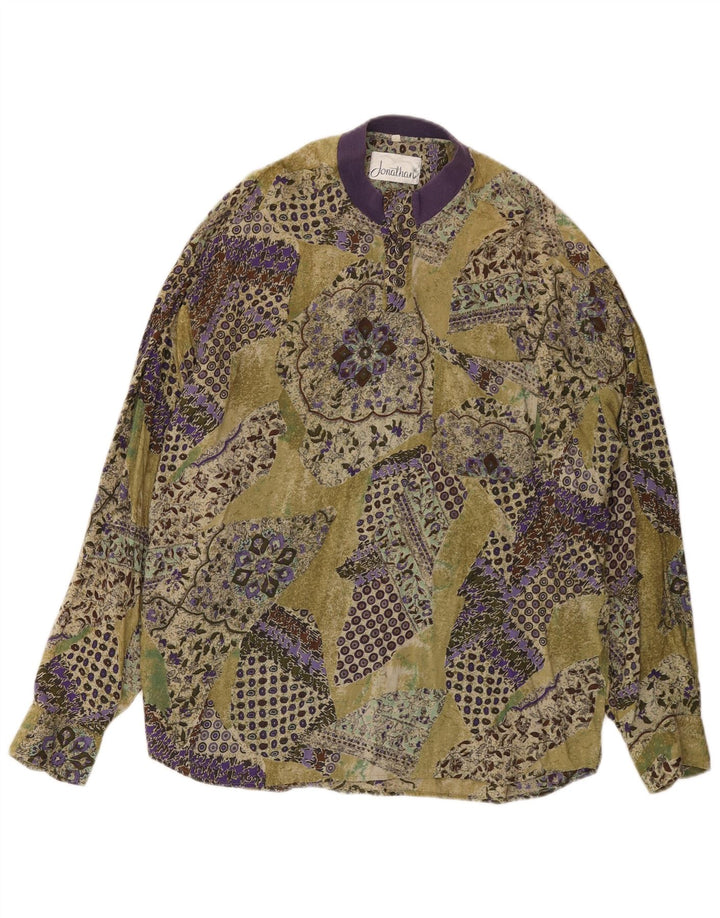 Vintage Herren Pullover Shirt Großes Mehrfarbiges Patchwork