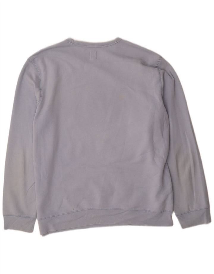 Gap Herren Grafik-Sweatshirt-Pullover XL aus blauer Baumwolle