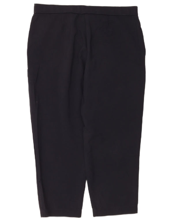 Marks & Spencer Damen-Hose, kurz geschnitten, UK 46, Größe L, W34, L23, Marineblau