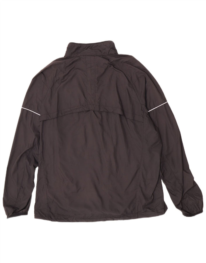 Nike Herren-Trainingsanzug-Top-Jacke XL, schwarzes Polyester
