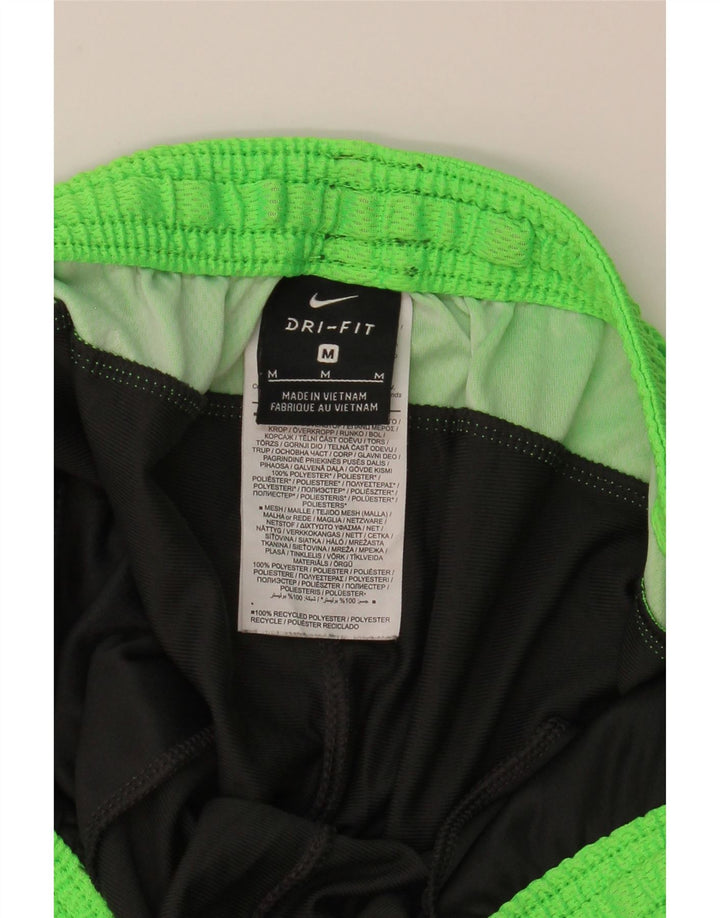 Nike Damen Dri Fit Trainingshose UK 12 Mittelgrau Farbblock