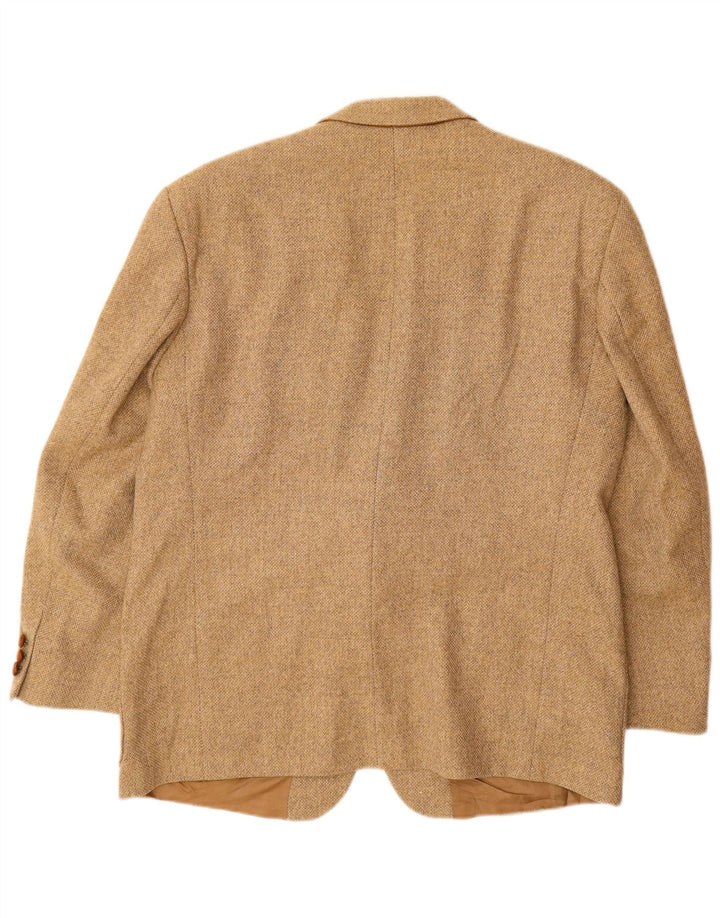 PLACE VENDOME Herren-Blazer mit 2 Knöpfen, UK 40, große beige Wolle