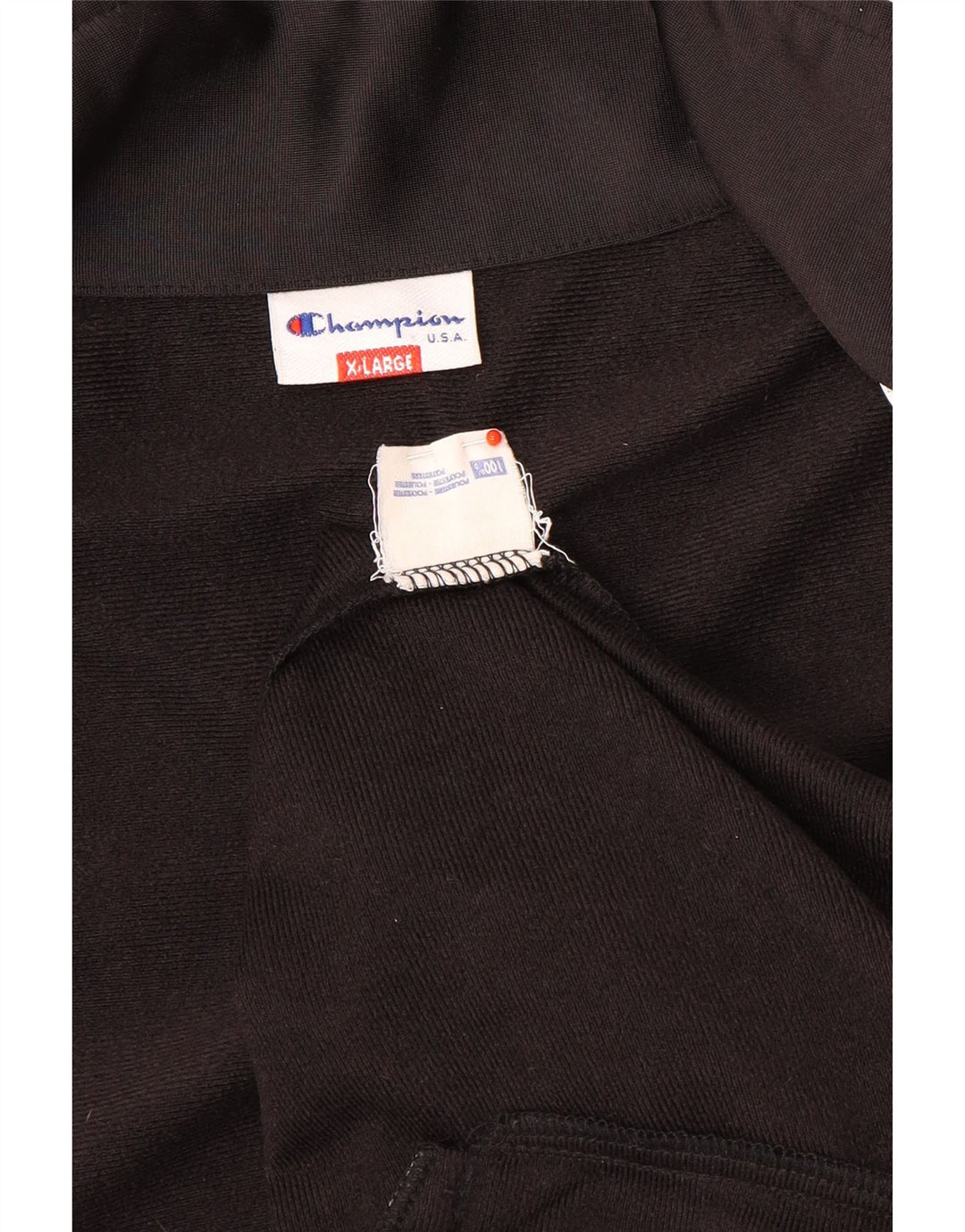 Champion Herren-Trainingsanzugoberteil mit Grafik, XL, Schwarz, Farbblock