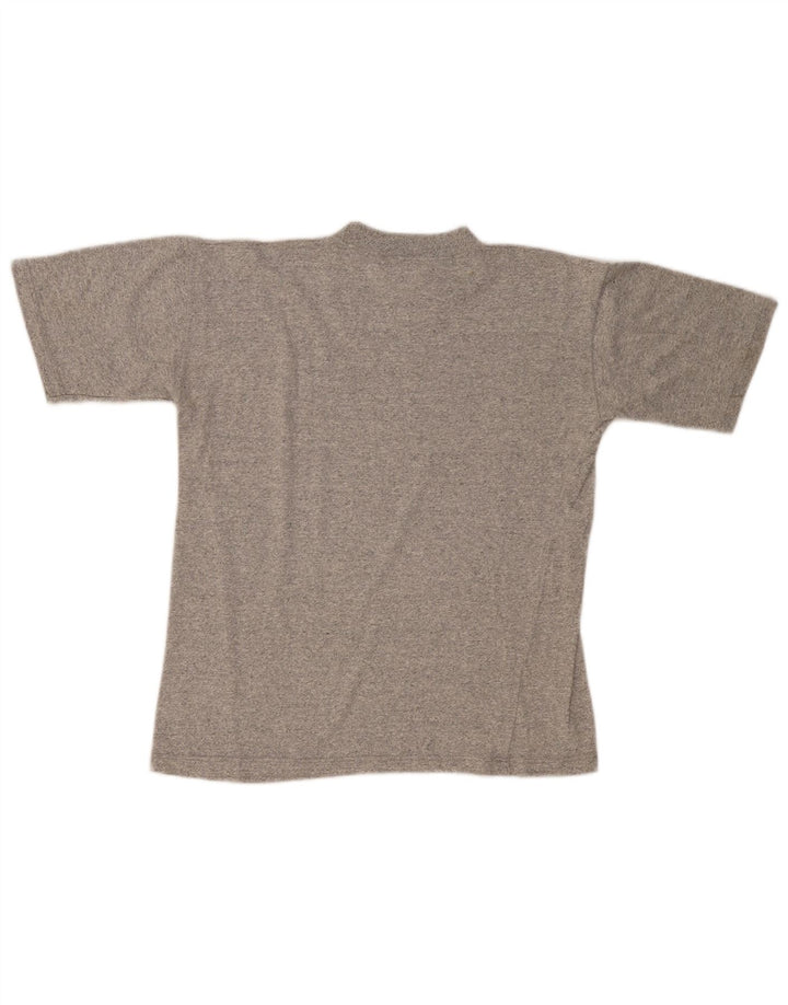 Asics Herren T-Shirt-Oberteil aus mittelgrau gefleckter Baumwolle