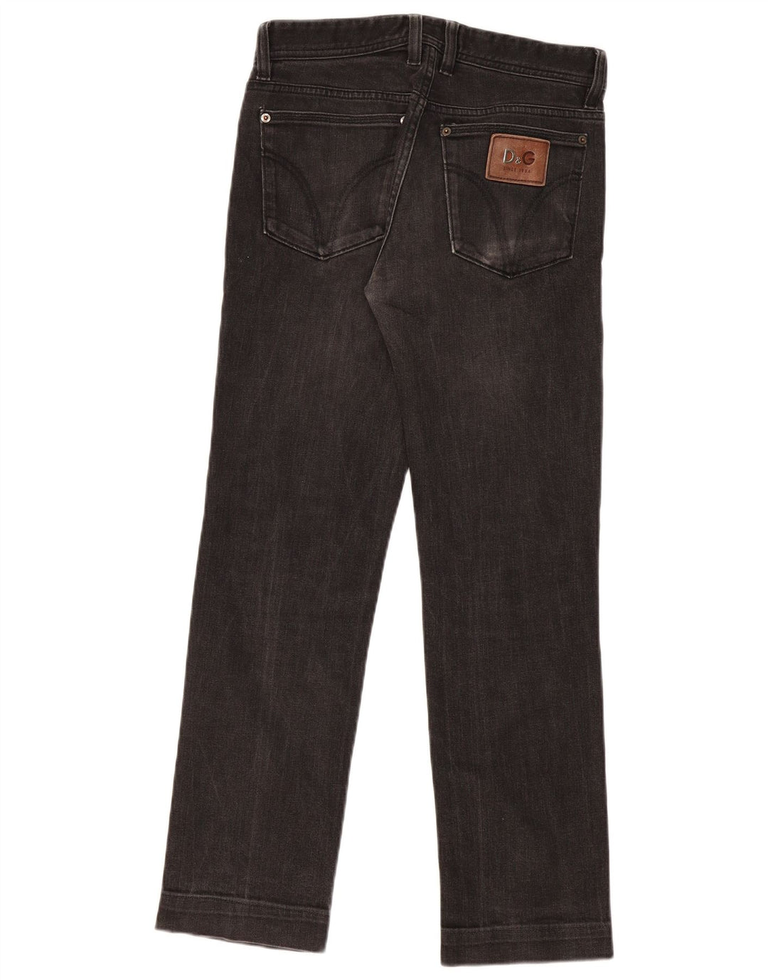 Dolce & Gabbana Damen Slim Jeans W31 L31 Schwarze Baumwolle