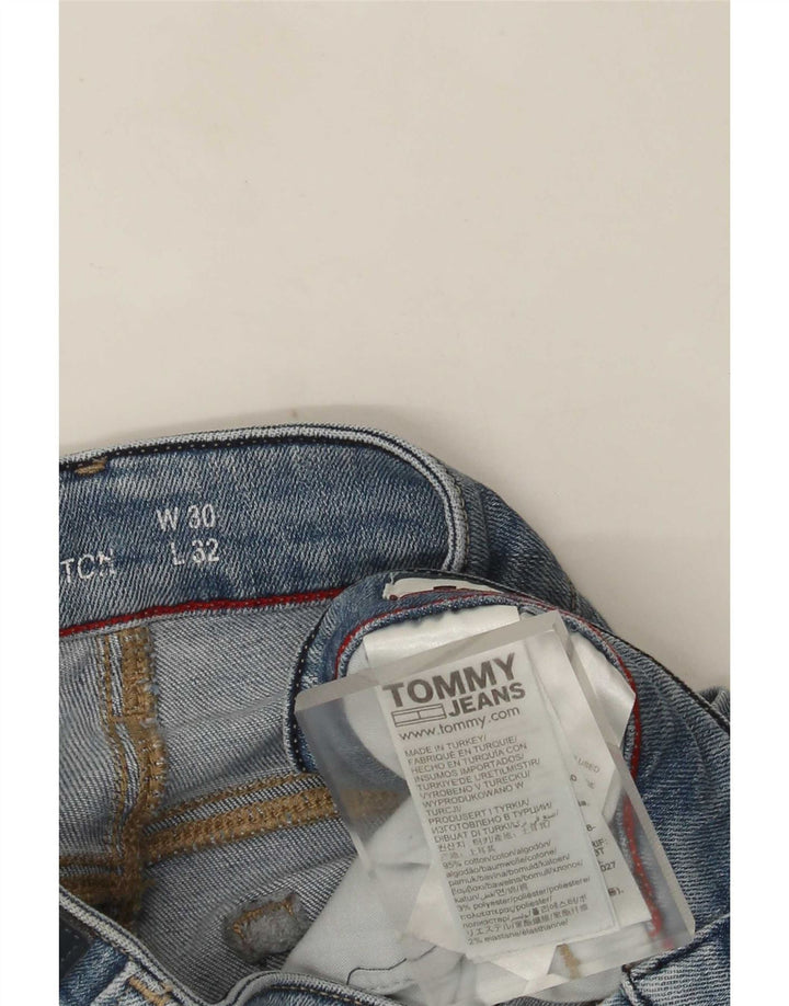 Tommy Hilfiger Herren Slim Jeans W30 L32 Blaue Baumwolle