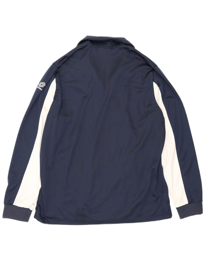 Lotto Herren-Trainingsanzug-Oberteil, Jacke, 3XL, Marineblau, Farbblock-Polyester