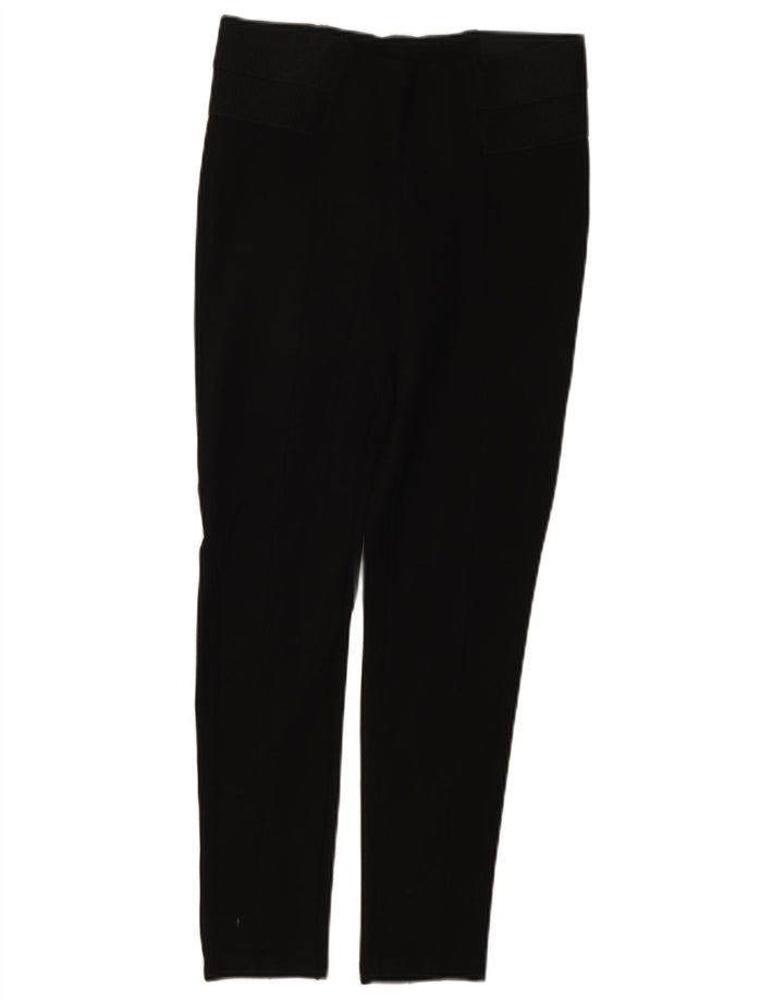 Zara Damen Leggings UK 12 Medium Schwarz Viskose