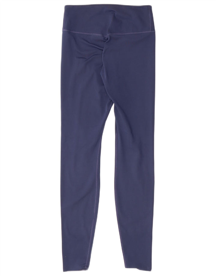 NIKE Damen Dri Fit Leggings UK 10 Small Marineblau Polyester