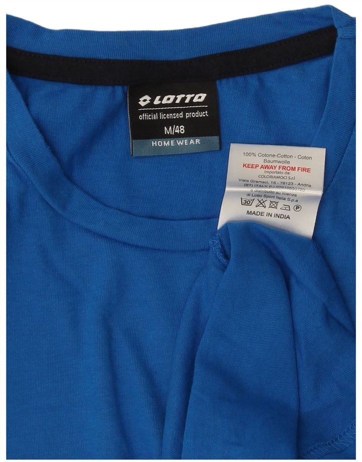 Lotto Herren-T-Shirt mit Grafik, mittelblaue Baumwolle