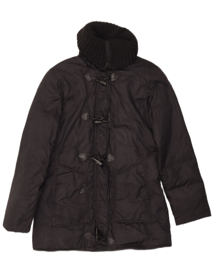 Calvin Klein Jeans Damen gepolsterter Mantel UK 14 Medium Schwarz