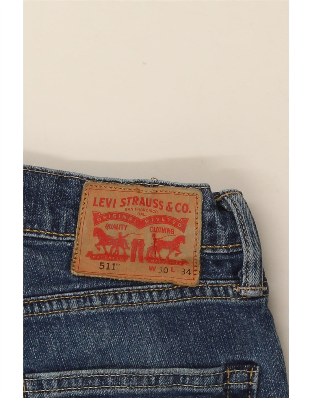 Levi's Damen 511 Slim Jeans W30 L28 Blaue Baumwolle