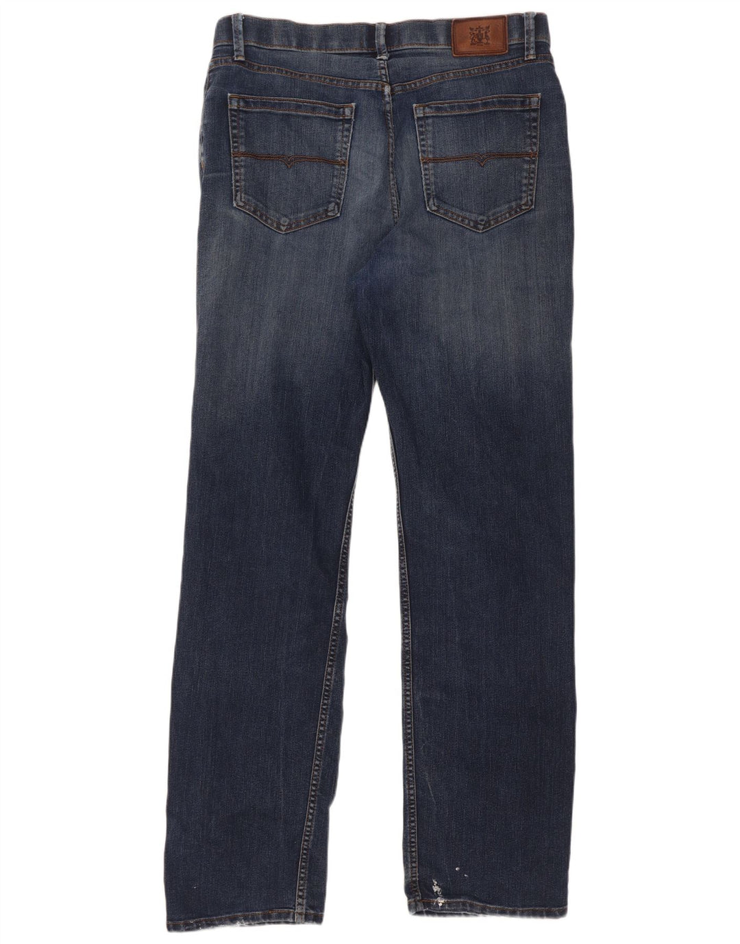 Marks & Spencer Herren Straight Jeans W34 L33 Blaue Baumwolle
