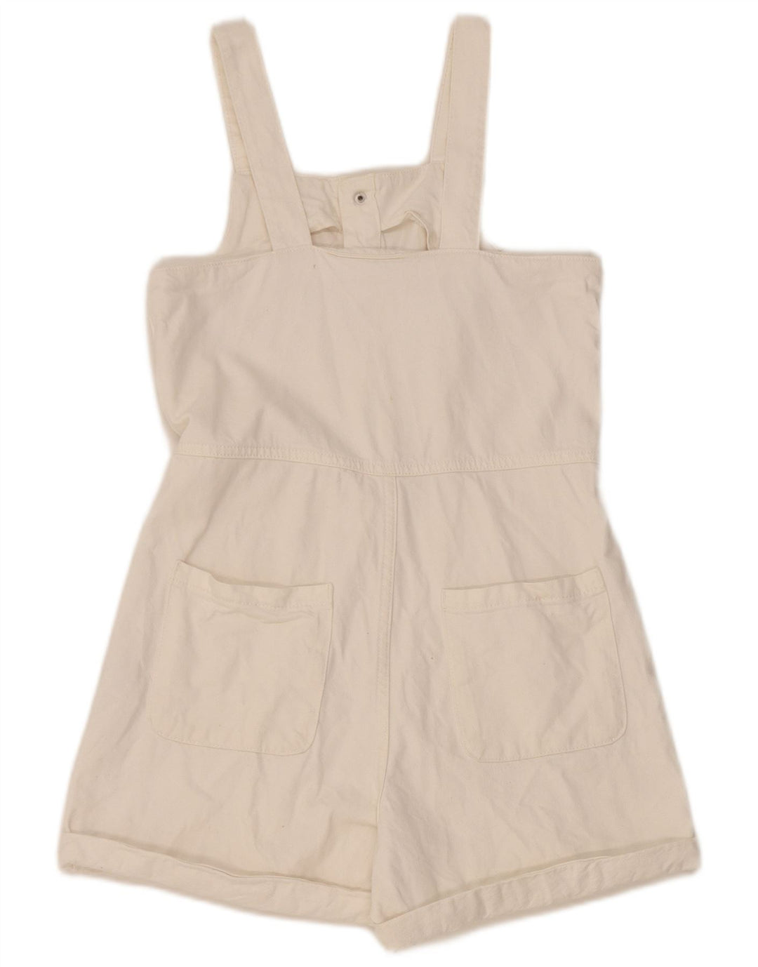 Zara Denim-Playsuit für Mädchen, 13–14 Jahre, weiße Baumwolle