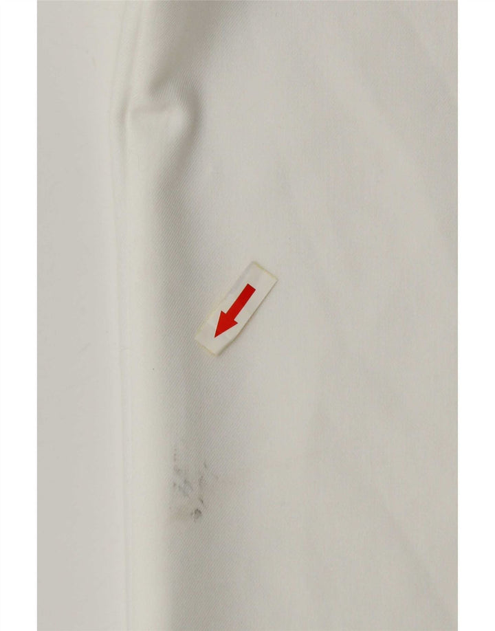Zara Damen-Chinohose mit weitem Bein, Größe M, W28, L31, Weiß