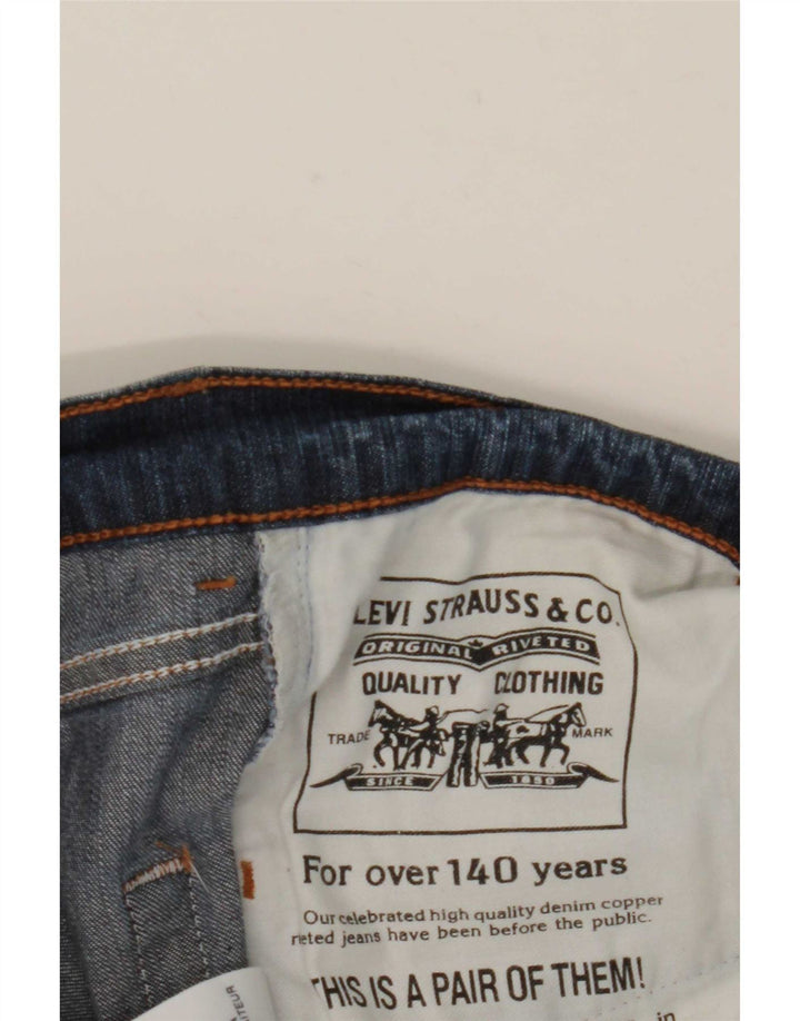 Levi's Damen Straight Jeans W28 L28 Marineblaue Baumwolle