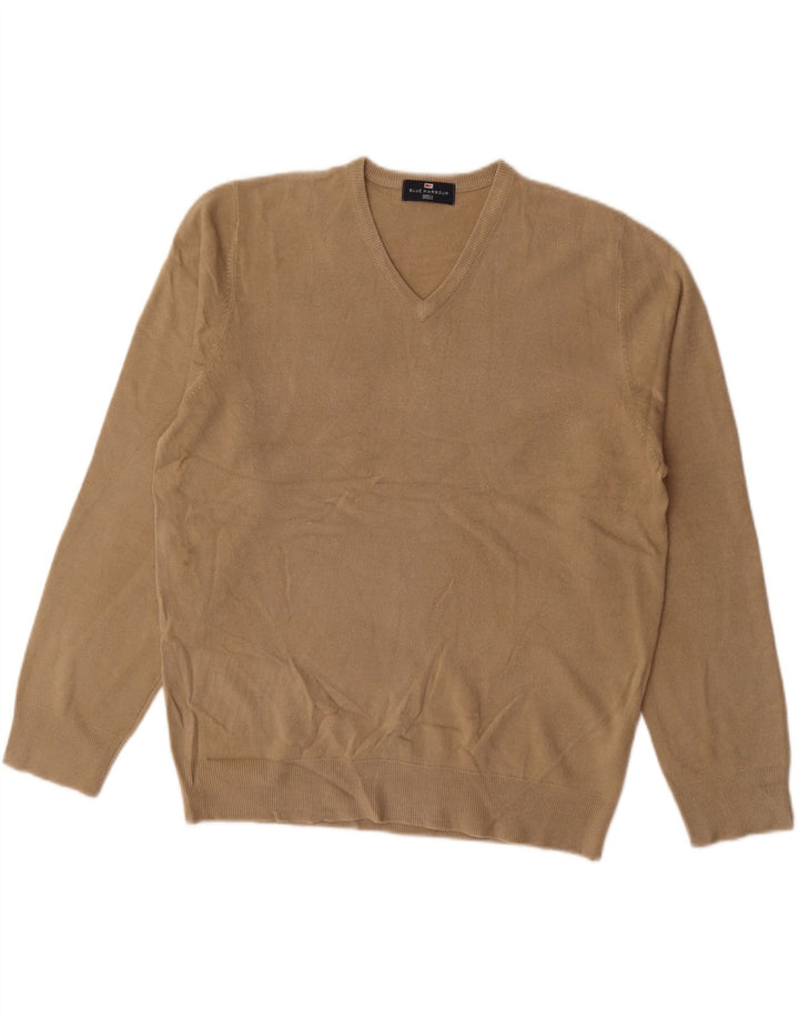 Marks & SPENCER Herren-Pullover mit V-Ausschnitt, Gr. 41/43, Größe L, Beige