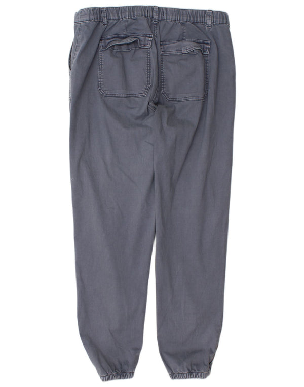 Marks & Spencer Damen Joggers Hose UK 18 XL W36 L30 Grau Baumwolle