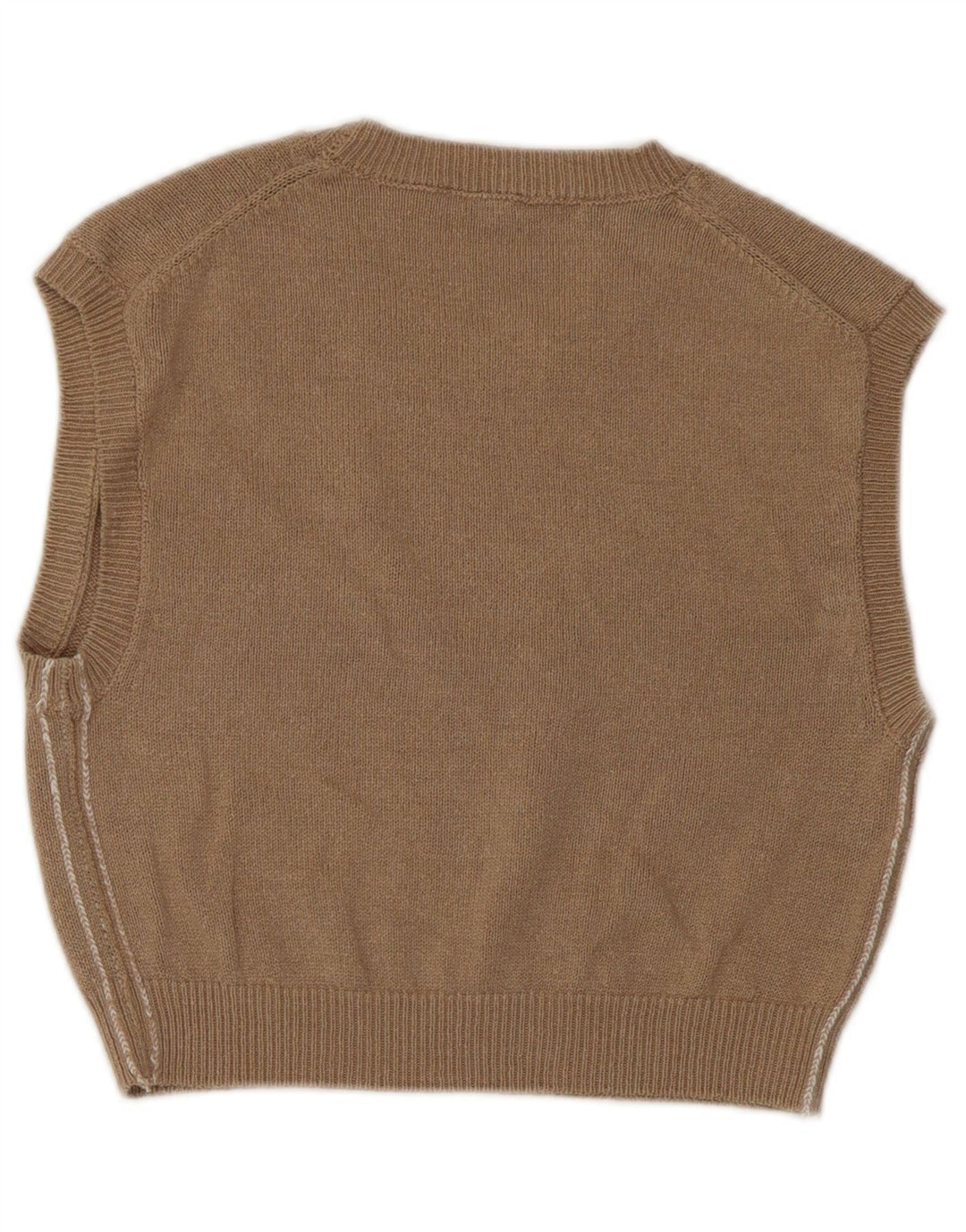 Zara Damen Crop Vest Tank Top UK 12 Mittelbraun