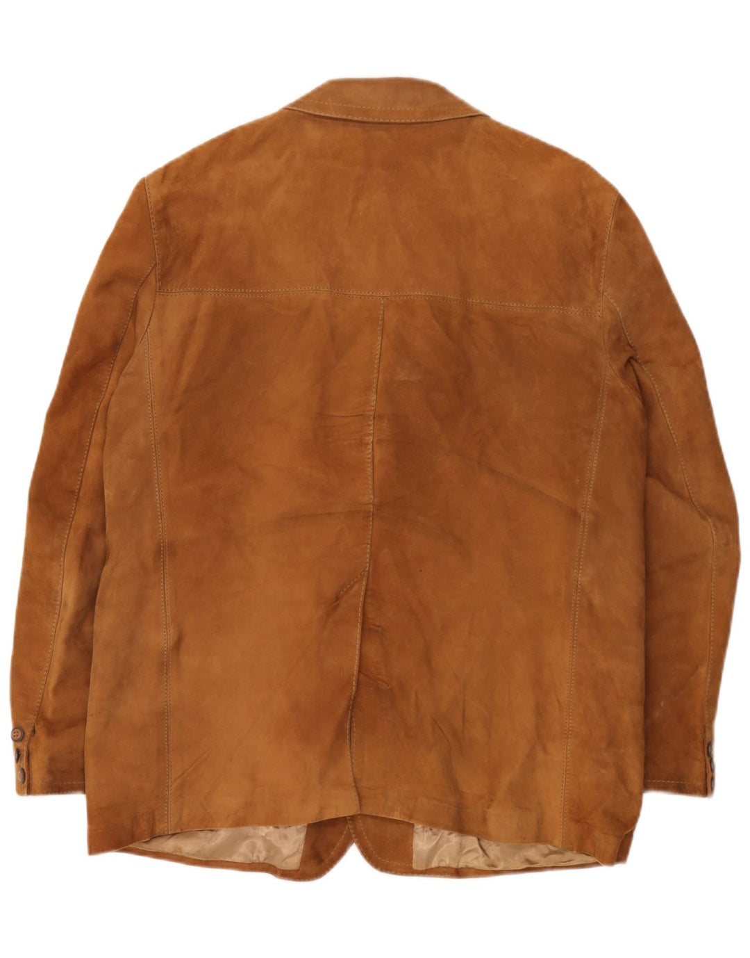 Vintage Herren 3-Knopf-Wildleder-Blazerjacke UK 40 Large Beige