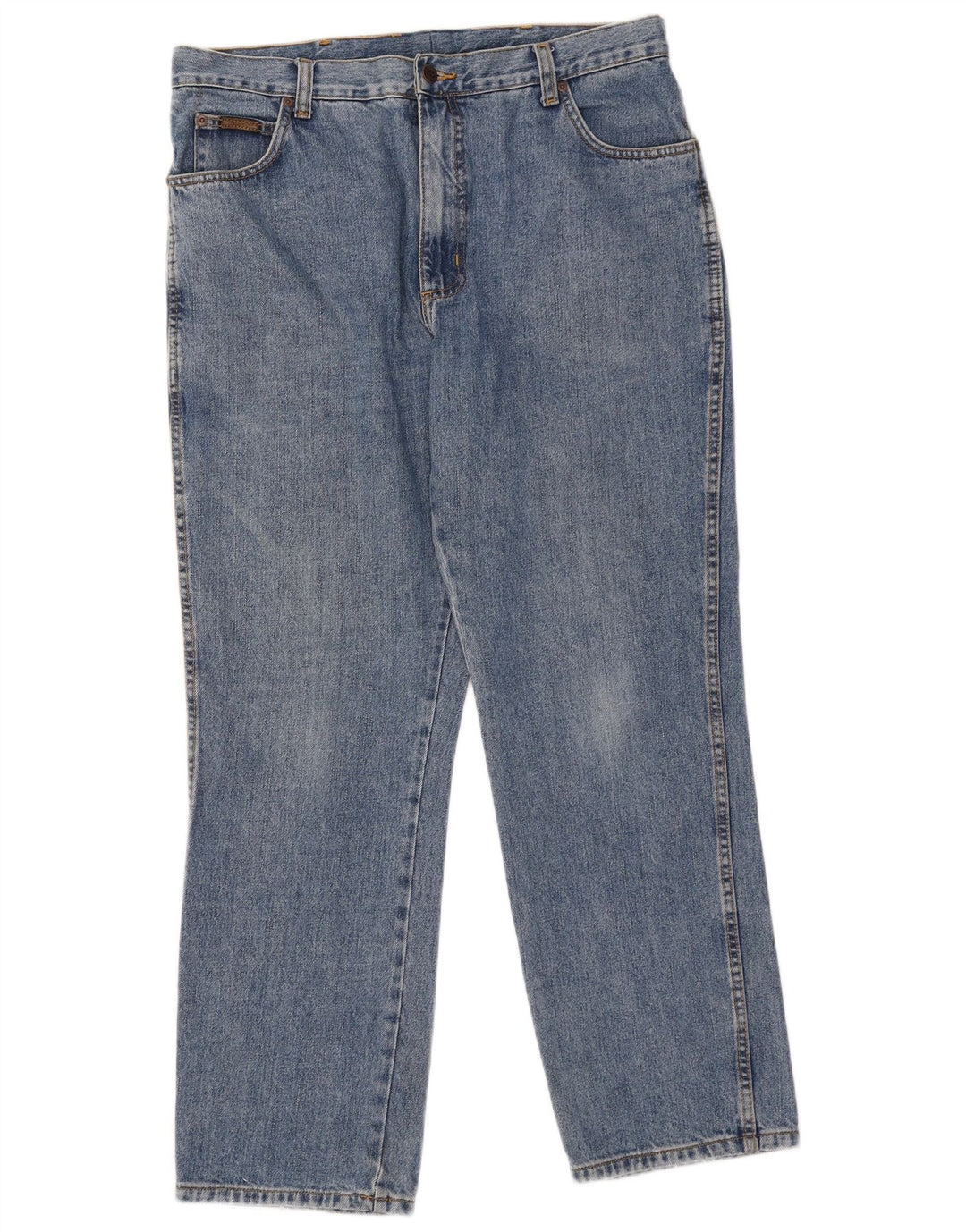 Wrangler Herren Texas Straight Jeans W38 L30 Blaue Baumwolle