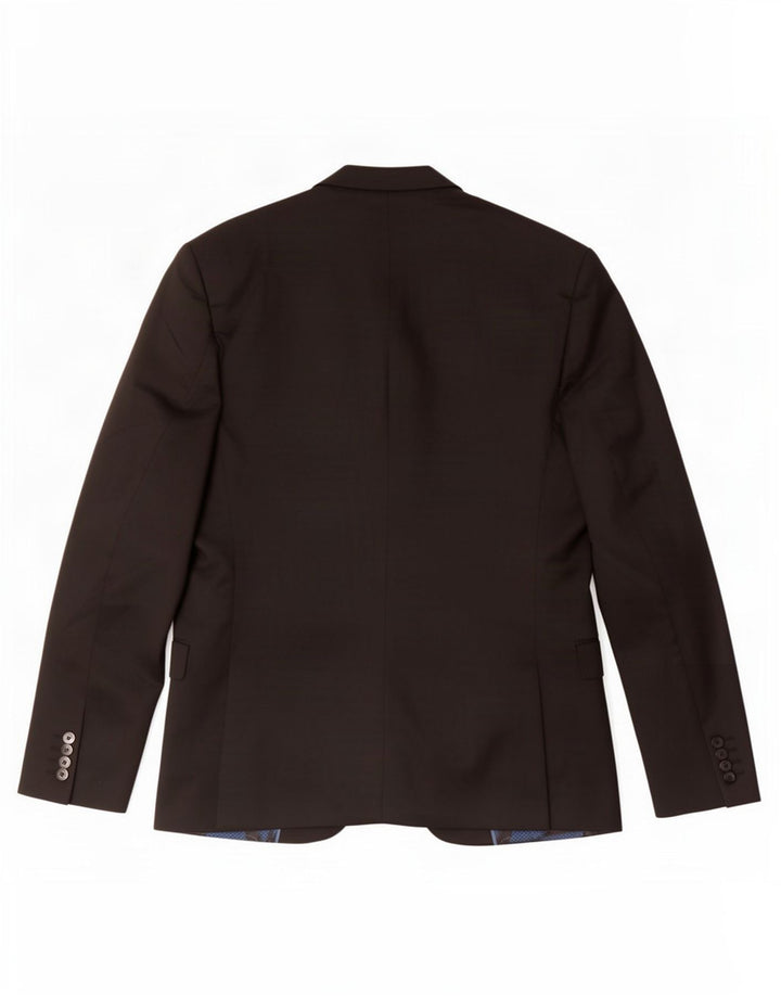 Zara Herren-Blazer mit 2 Knöpfen, EU 50, mittelschwarz, Polyester
