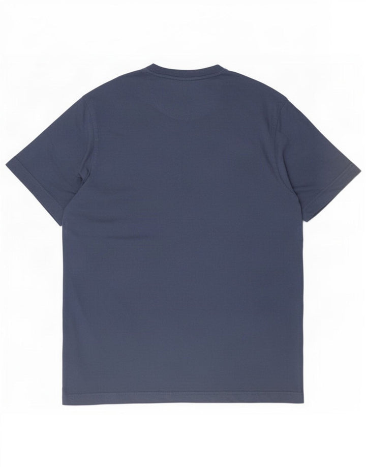 Wrangler Herren T-Shirt-Oberteil aus mittelblauer Baumwolle