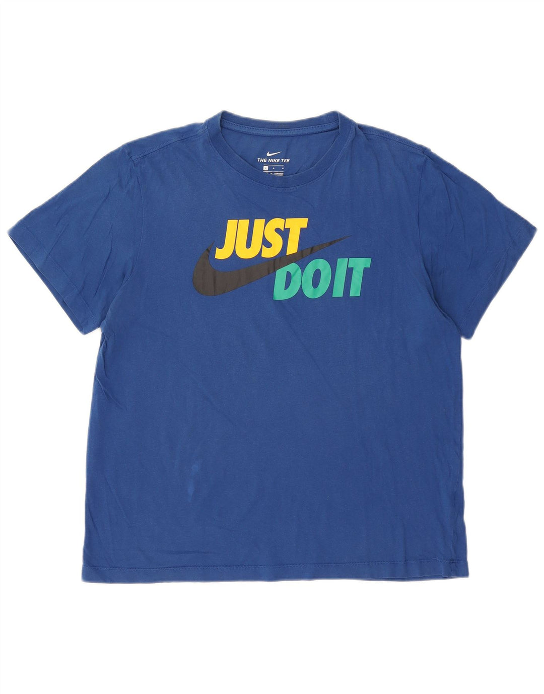 NIKE Herren-T-Shirt mit Grafik, Größe L, Blau