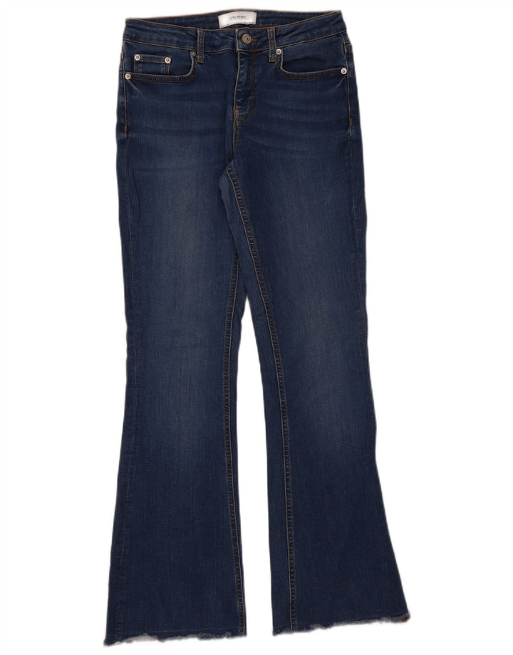Zara Damen Schlagjeans EU 38 Small W28 L31 Blau
