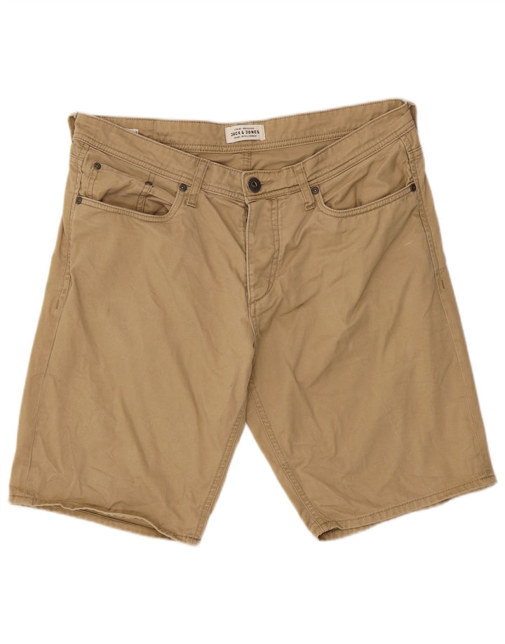 Jack & Jones Herren-Freizeitshorts, Größe L, W36, Beige, Baumwolle