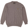 Lyle & Scott Herren-Pullover mit Rundhalsausschnitt, XL, graue Baumwolle