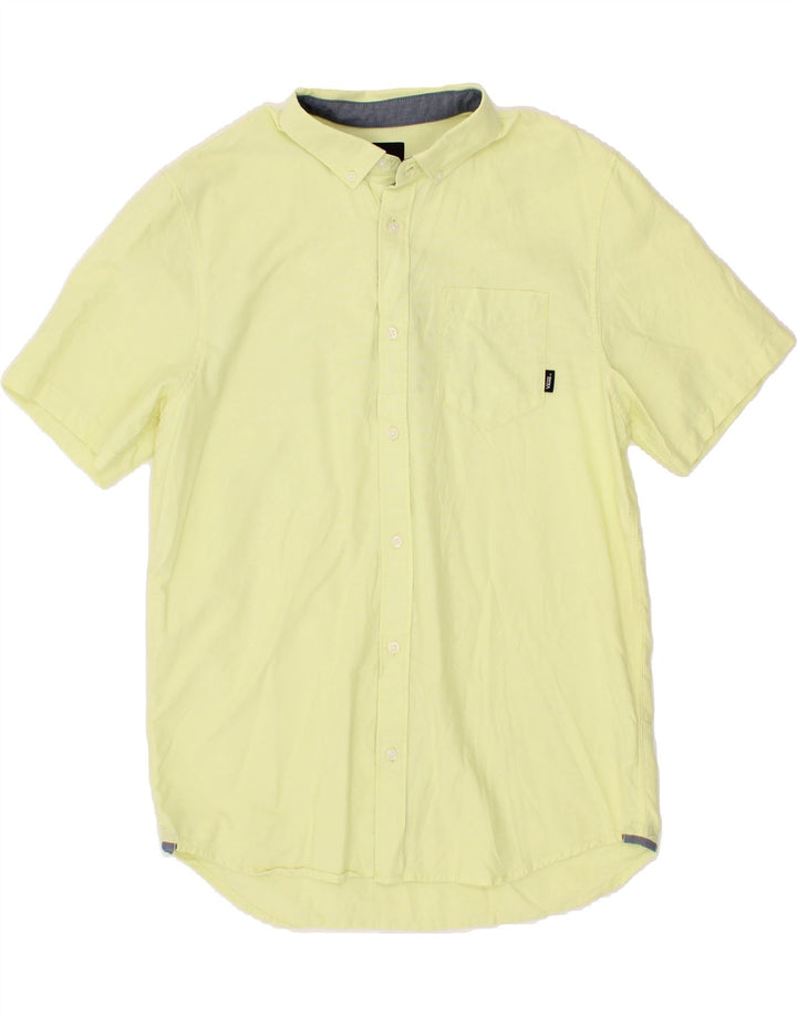 VANS Mens Classic Fit Short Sleeve Shirt Medium Yellow Cotton Vintage Vans and Second-Hand Vans from Messina Hembry 