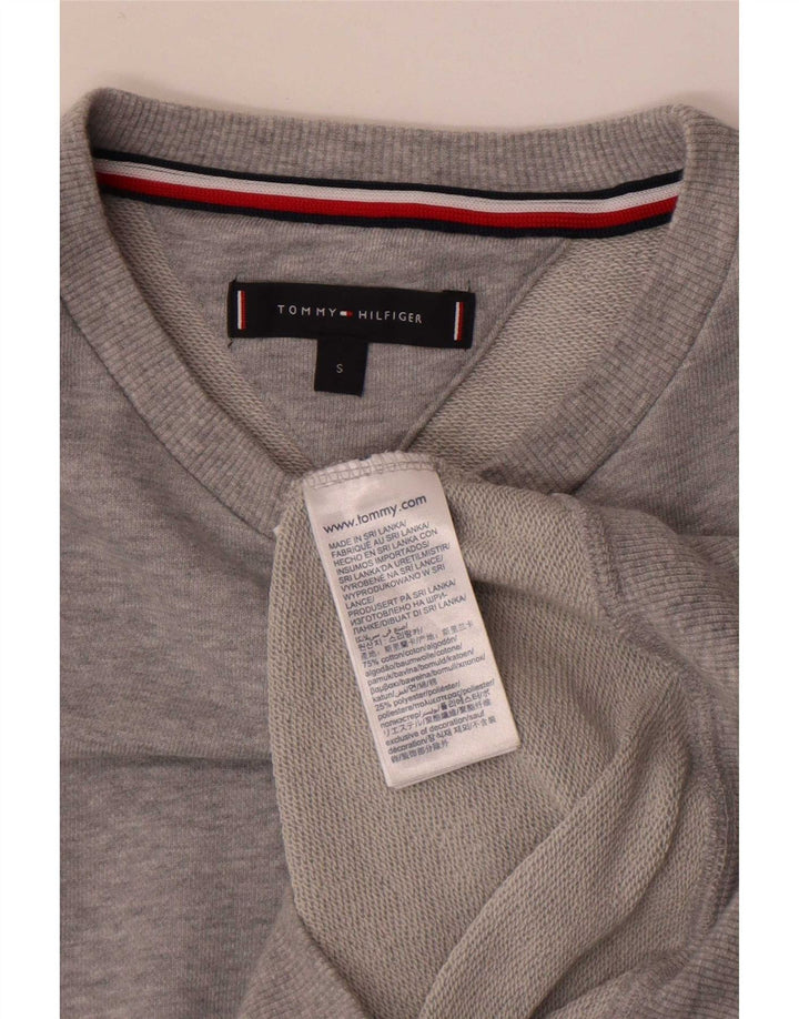 Tommy Hilfiger Herren-Sweatshirt mit Grafik, Größe S, Grau, Colourblock-Baumwolle