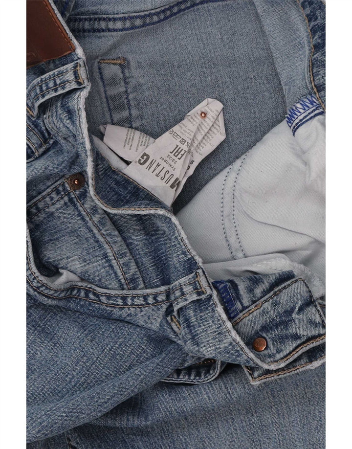 Mustang Herren Tramper Straight Jeans W33 L32 Blaue Baumwolle