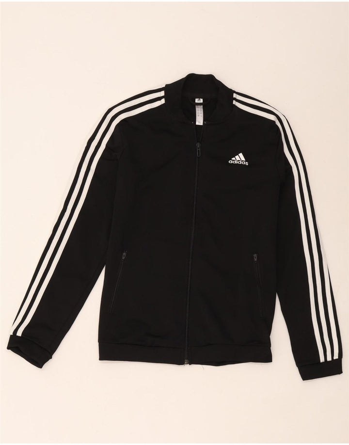 Adidas Damen Trainingsanzug Top Jacke UK 8/10 Small Schwarz Polyester