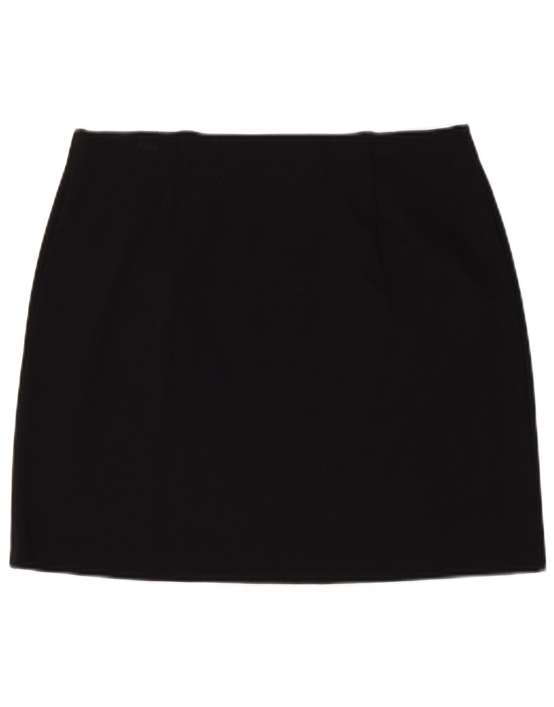 Marks & Spencer Damen Minirock UK 14 Large W32 Schwarze Viskose