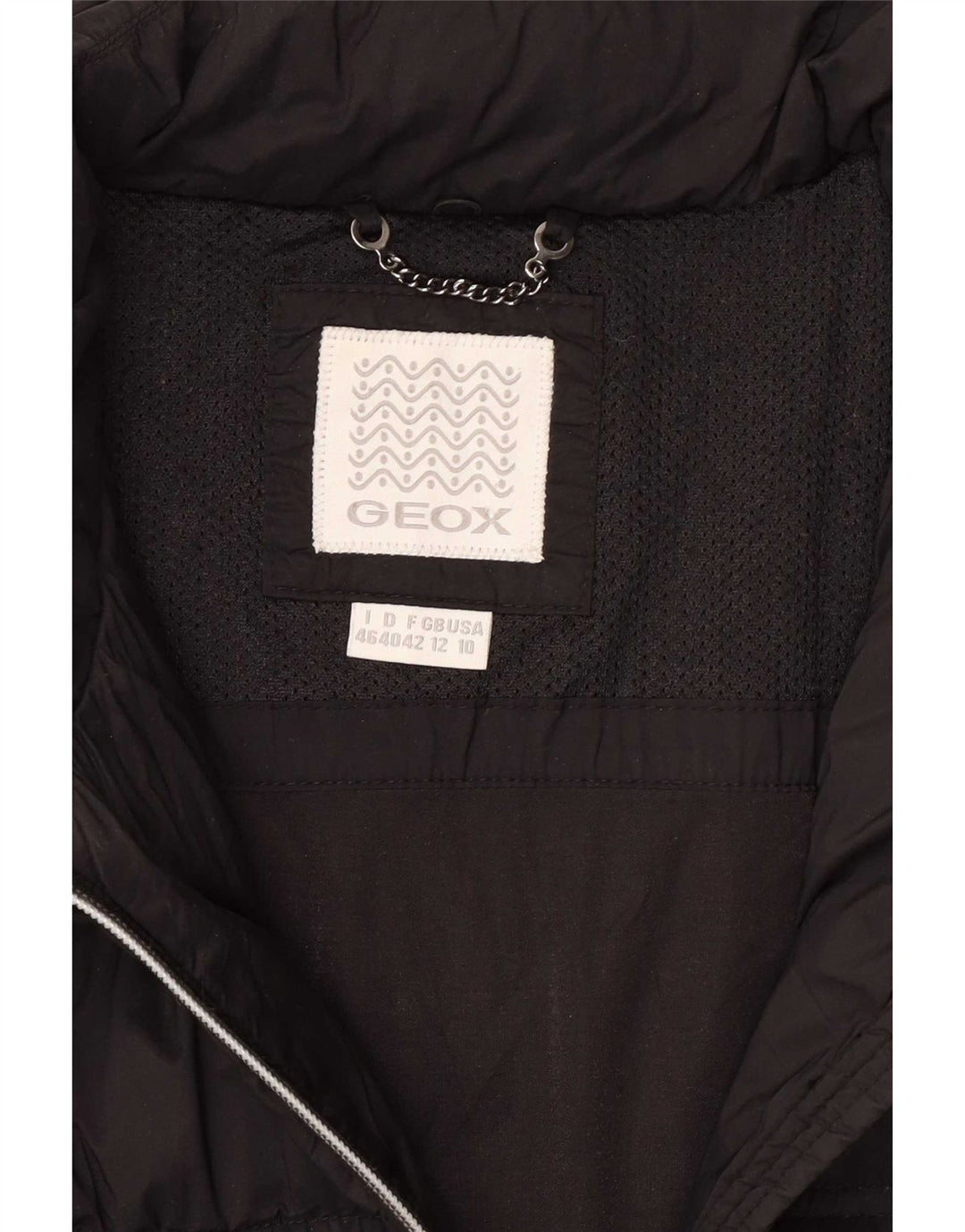 Geox Damen Wattierte Jacke UK 12 Medium Schwarz