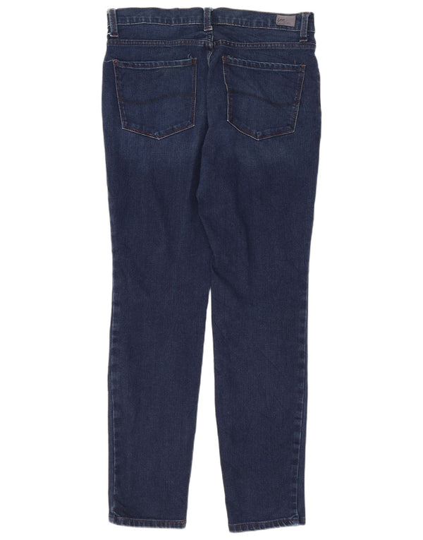 Lee Damen Modern Rise Skinny Jeans US 10 Large W30 L28 Marineblau Baumwolle
