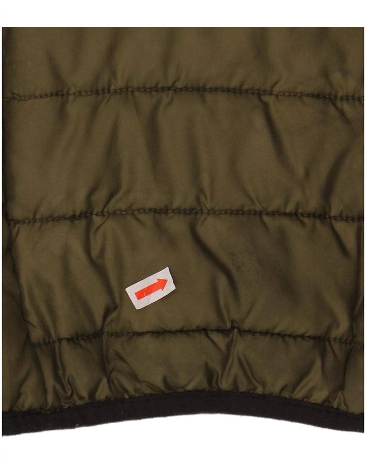 Ellesse Herren Wattierte Jacke UK 36 Small Khaki Polyester