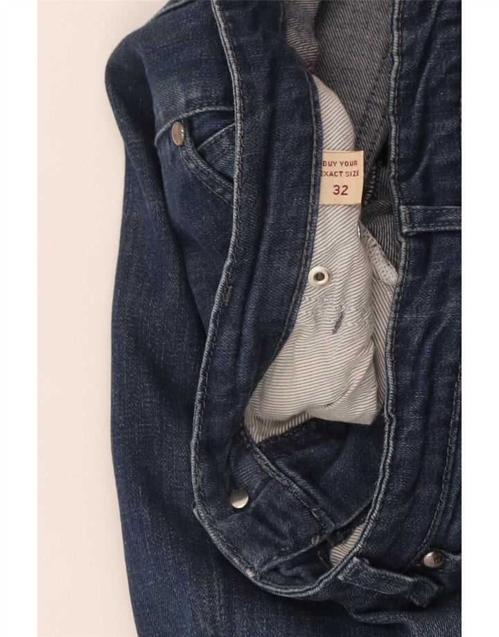Marlboro Classics Damen Slim Jeans W32 L30 Marineblaue Baumwolle