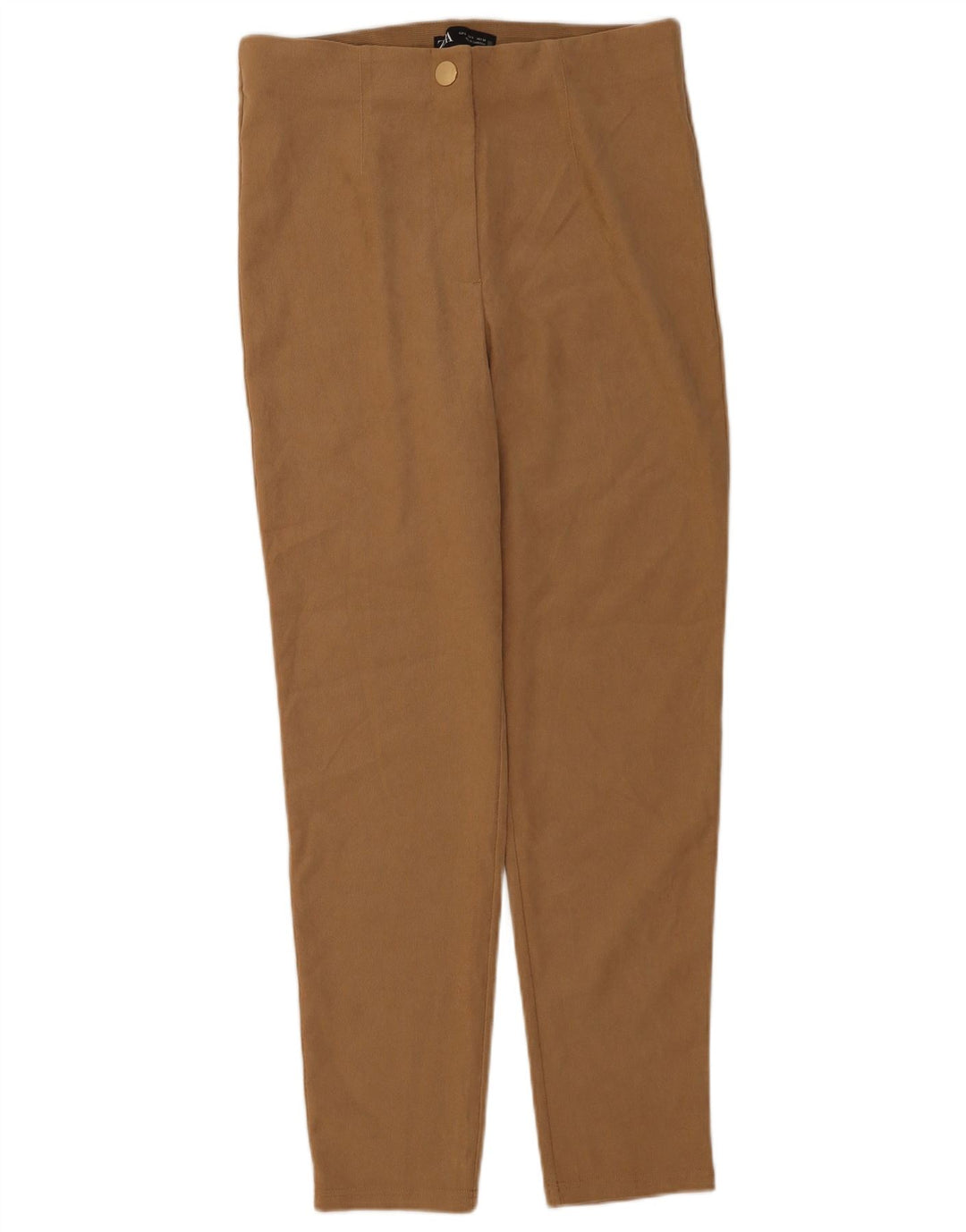 Schmale Freizeithose für Damen von Zara, Größe L, W30, L28, Braun