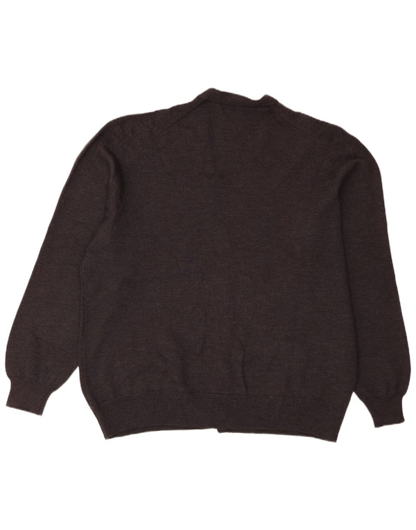 Pringle Womens Oversized Cardigan Sweater IT 46 Large Black Lambswool