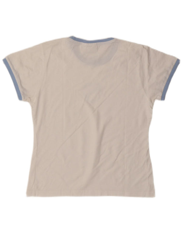Puma Damen Graphic T-Shirt Top UK 14 Medium Weiß