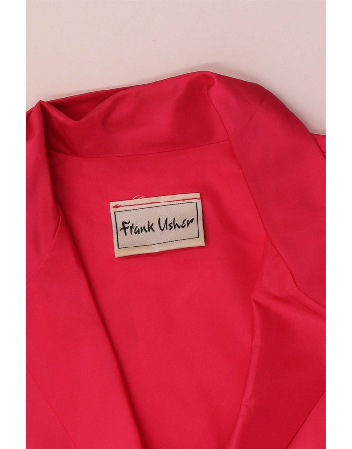Frank Usher Damen Langarmblusenoberteil IT 44 Mittelrosa Polyester