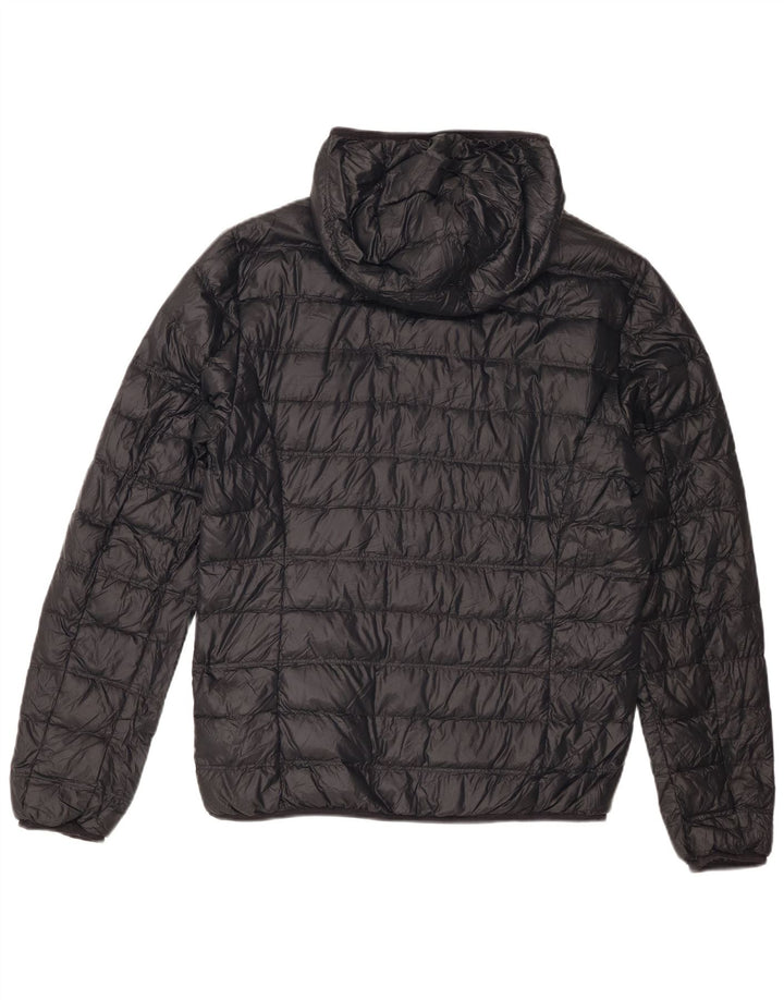 Emporio Armani Herren-Jacke mit Kapuze, gepolstert, UK 38, mittelschwarz, Polyamid