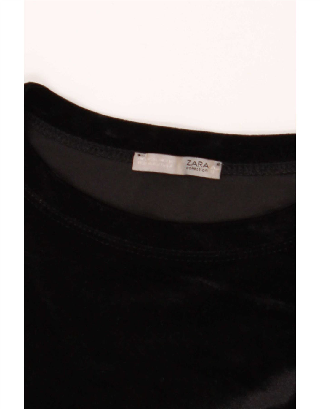 Zara Damen Langarm-Etuikleid UK 16 Large Schwarz Polyester