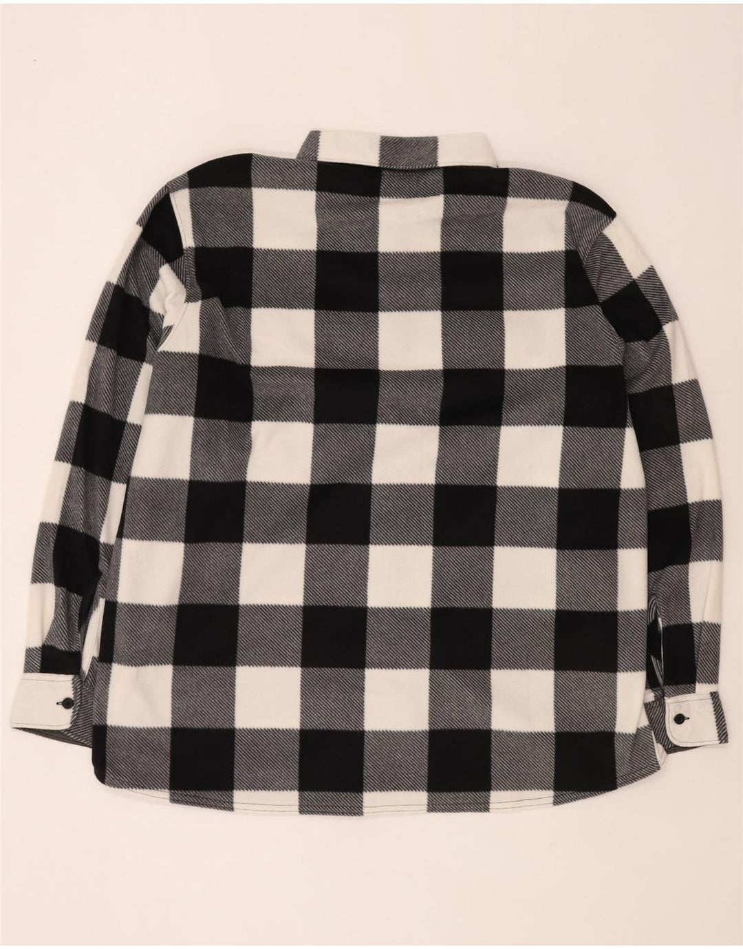Wrangler Herren-Fleece-Hemd 2XL, schwarzes Gingham-Polyester